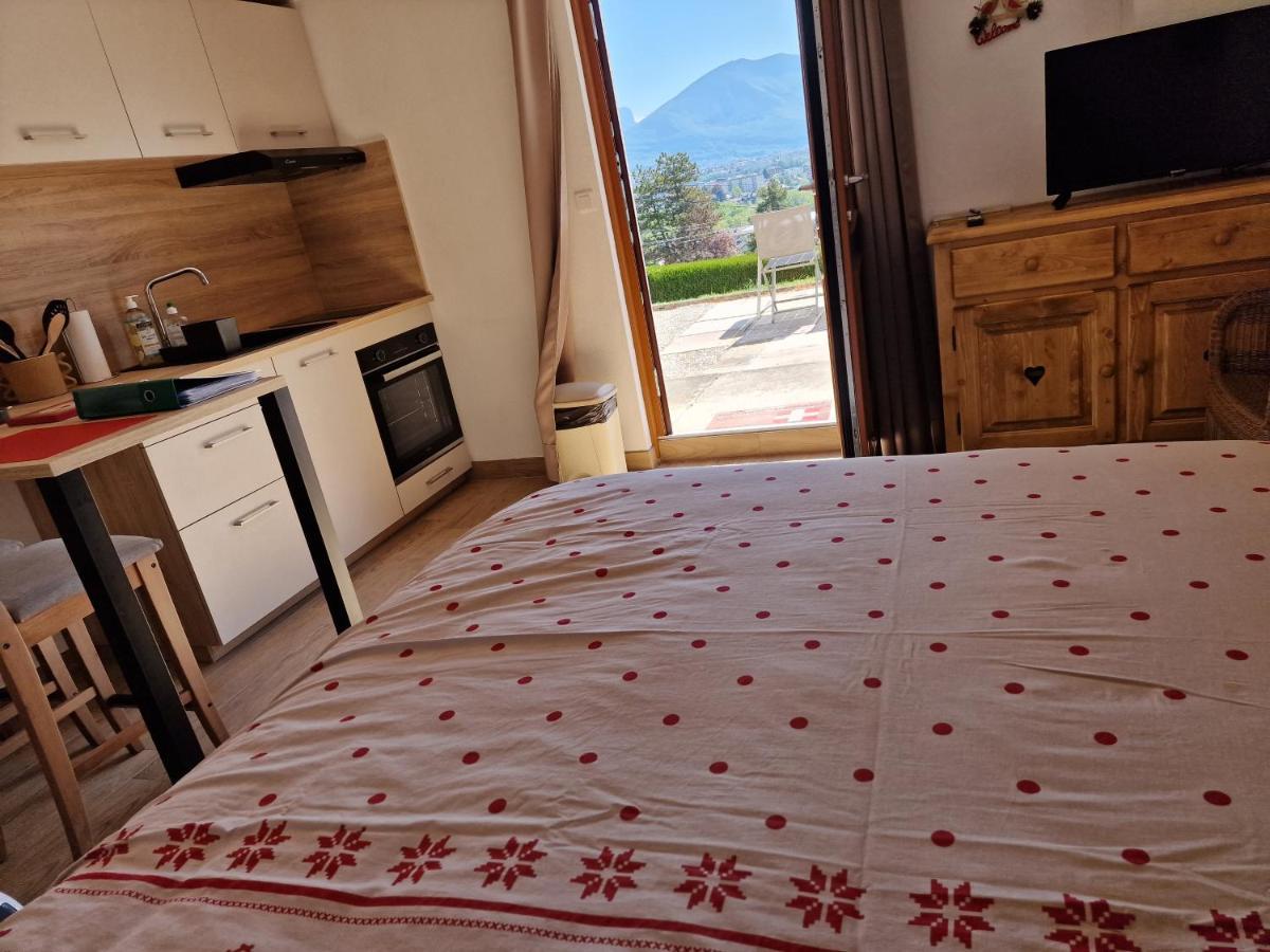 Studio Bellevue Appart Independant Renove 2024 Piscine Parking Proche Centre Annecy Poisy Exterior foto